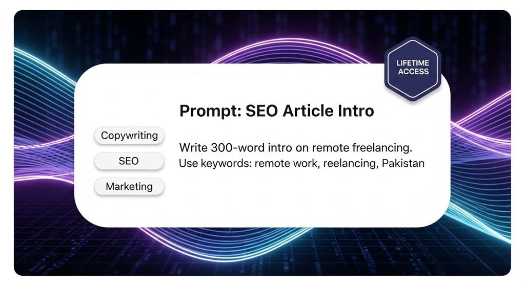 Ilmogic AI Prompts: 1000+ ChatGPT Prompts & Freelance Mastery Course - Earn Online (Lifetime Access)