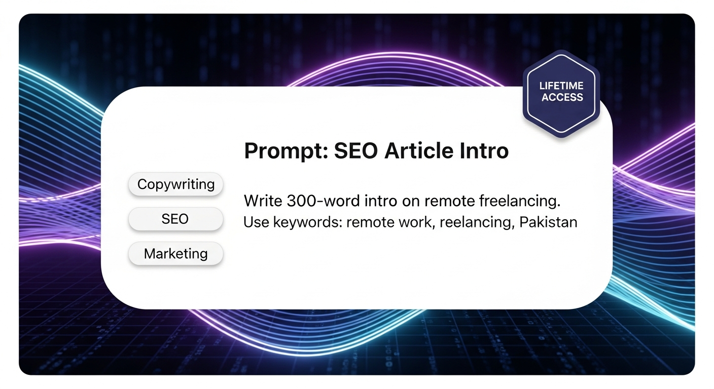 Ilmogic AI Prompts: 1000+ ChatGPT Prompts & Freelance Mastery Course - Earn Online (Lifetime Access)